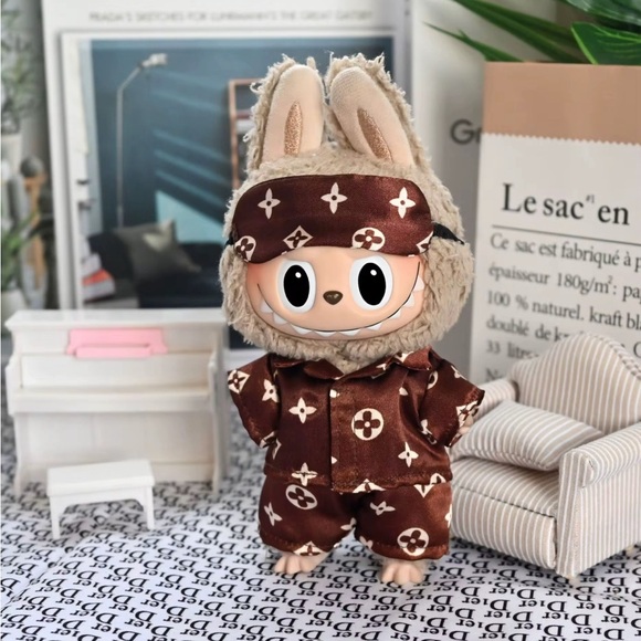 None Other - Labubu Pajama Set Brown